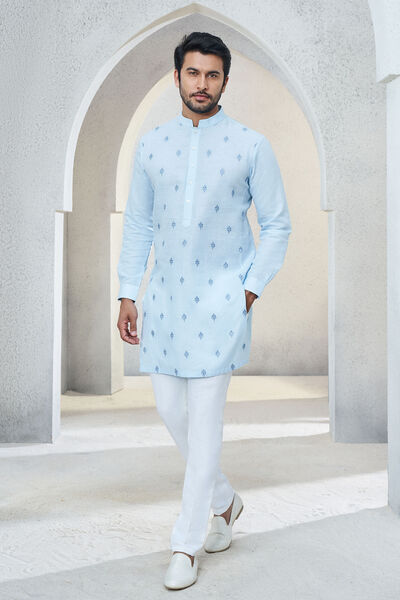 Keshav Kurta - Powder Blue